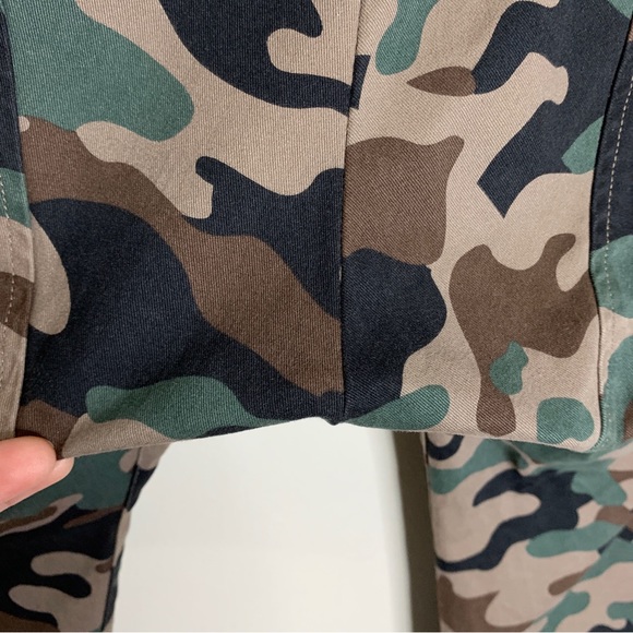 Nili Lotan Paris Drop Crotch Pant (Sz 0) Coyote Brown Camo - Picture 11 of 14